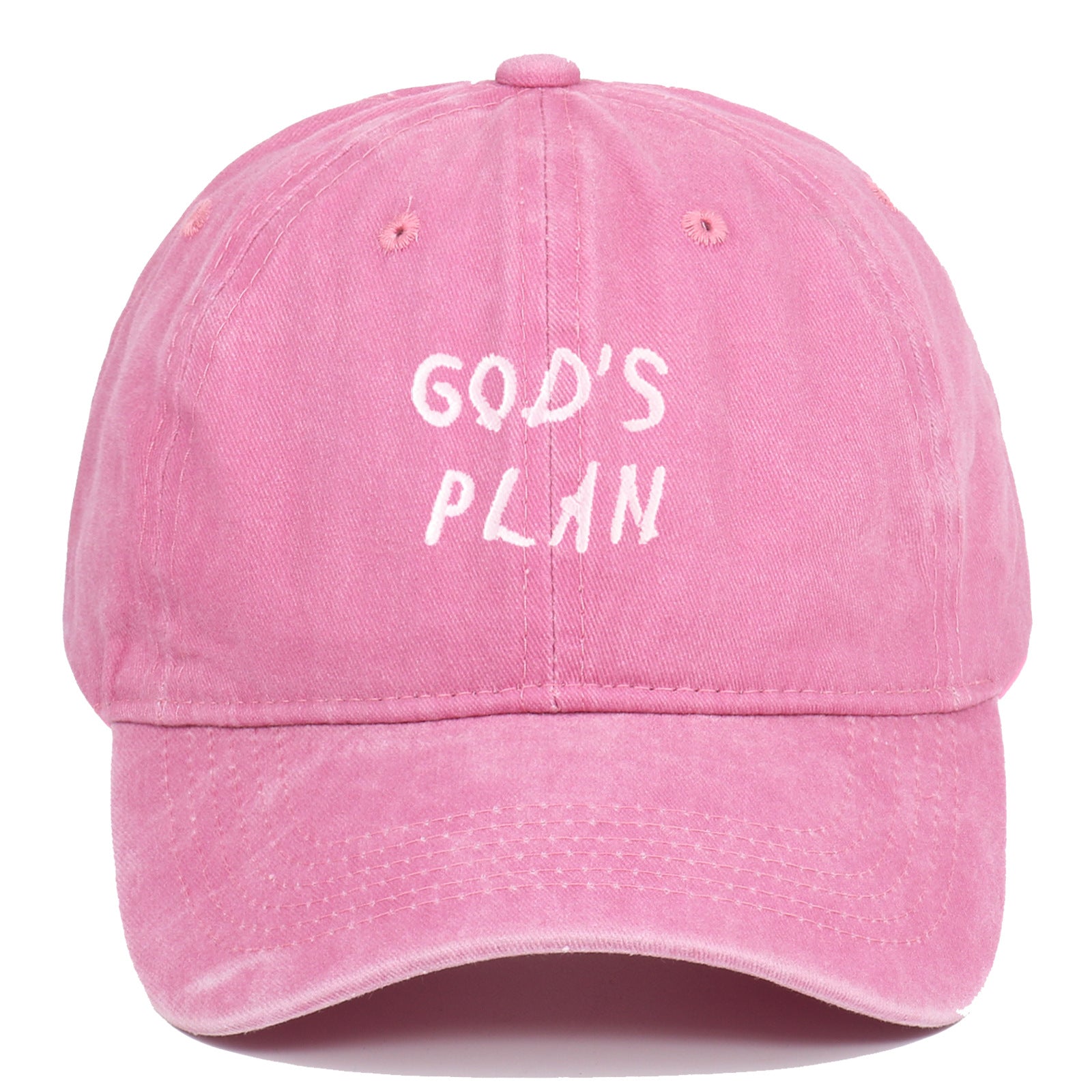 GODS PLAN Embroidered Baseball Cap Pure Cotton Washed
